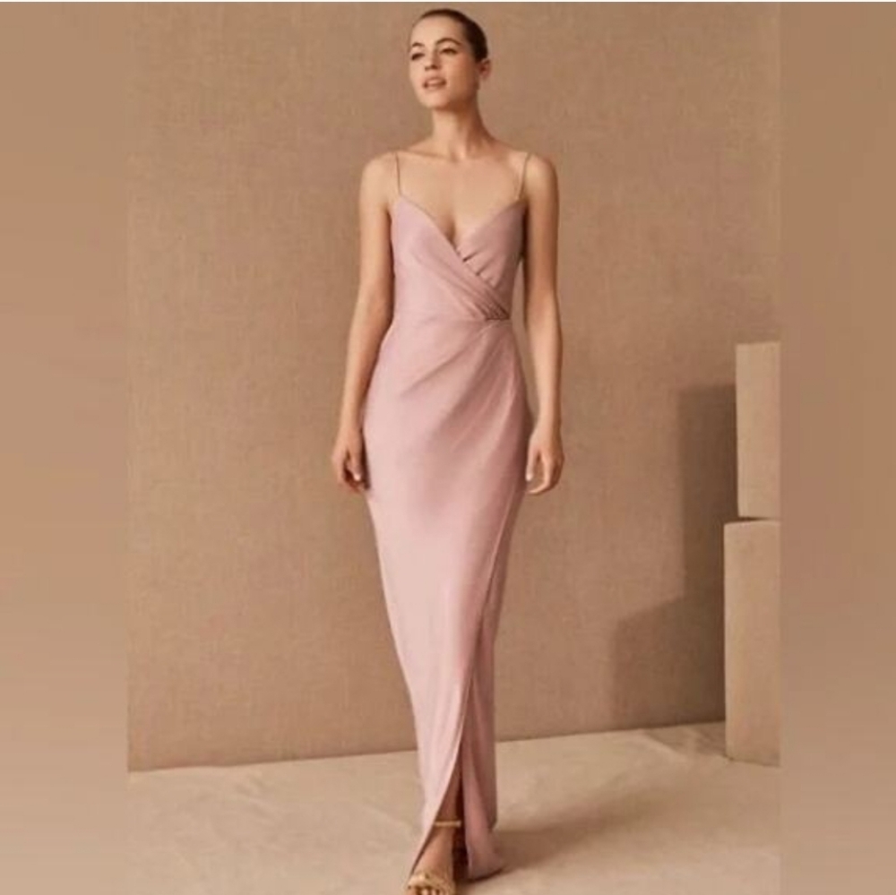 NWT Anthropologie BHLDN Freya Satin Charmeuse Dress